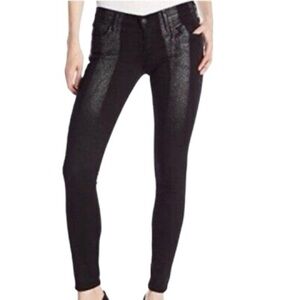 NWT True Religion Jeans Low Rise Skinny Black Embellished Size 32